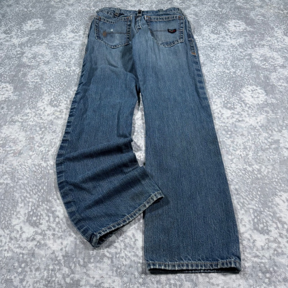 Ariat M4 FR Relaxed Boot Jeans Mens 29x34 Blue Flame Resistant Workwear Baggy
